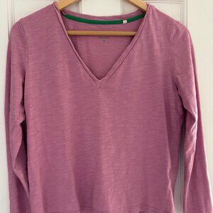 Boden, S, Long Sleeve V-Neck Shirt